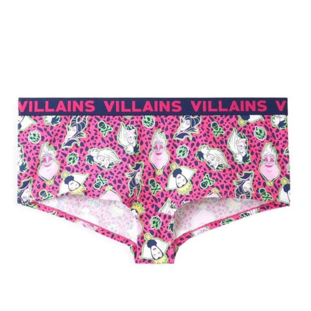NEW Torrid 2 (2X 18/20) Disney Villains‎ Pink Leopard Ursula Boyshort Panties
